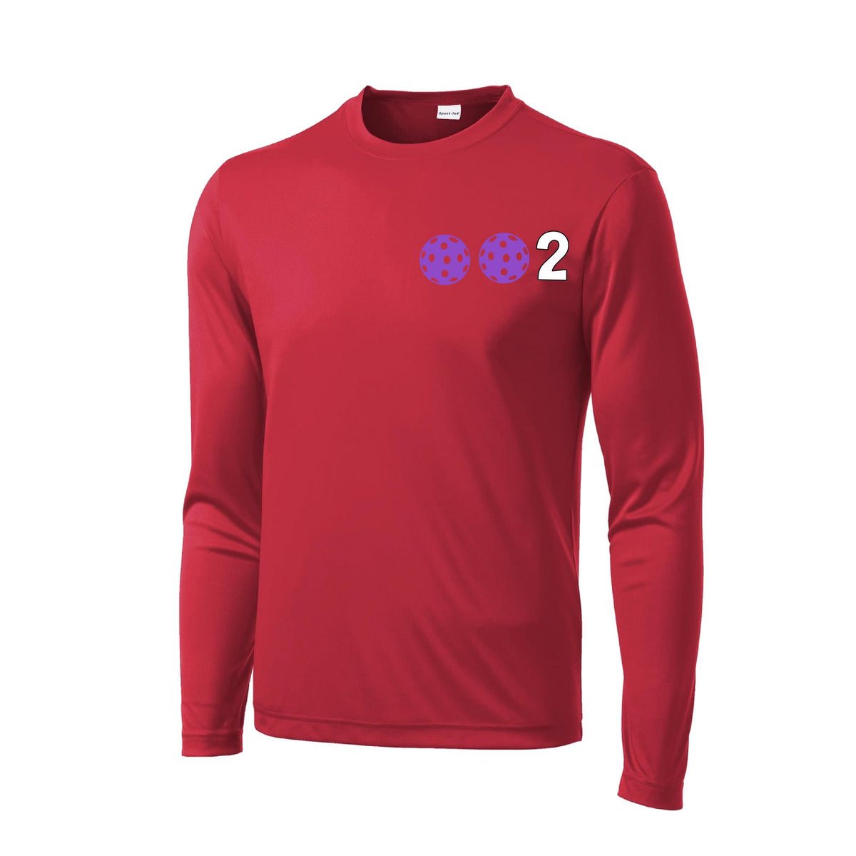 Men’s Pickleball Performance Shirt – Athletic Pickleball Apparel - 10 Customize Pickleballs-Long-Sleeve