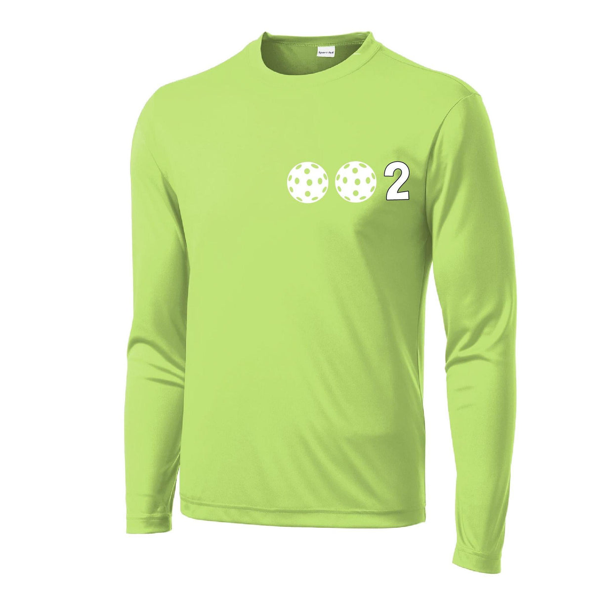 Men’s Pickleball Performance Shirt – Athletic Pickleball Apparel - 10 Customize Pickleballs-Long-Sleeve