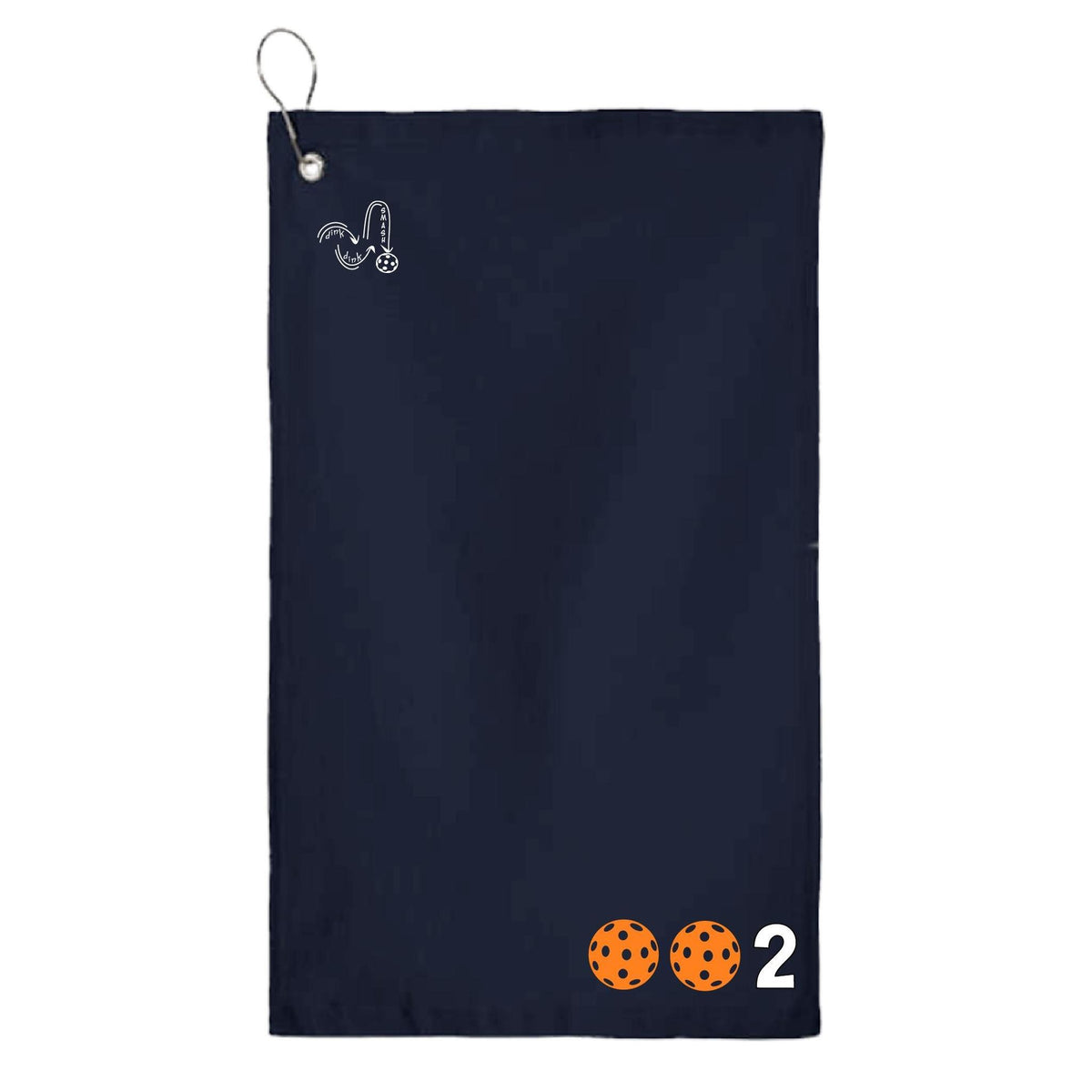 Pickleball Court Towel with Grommet & Hook – Sports Towel - Custom Pickleballs Color