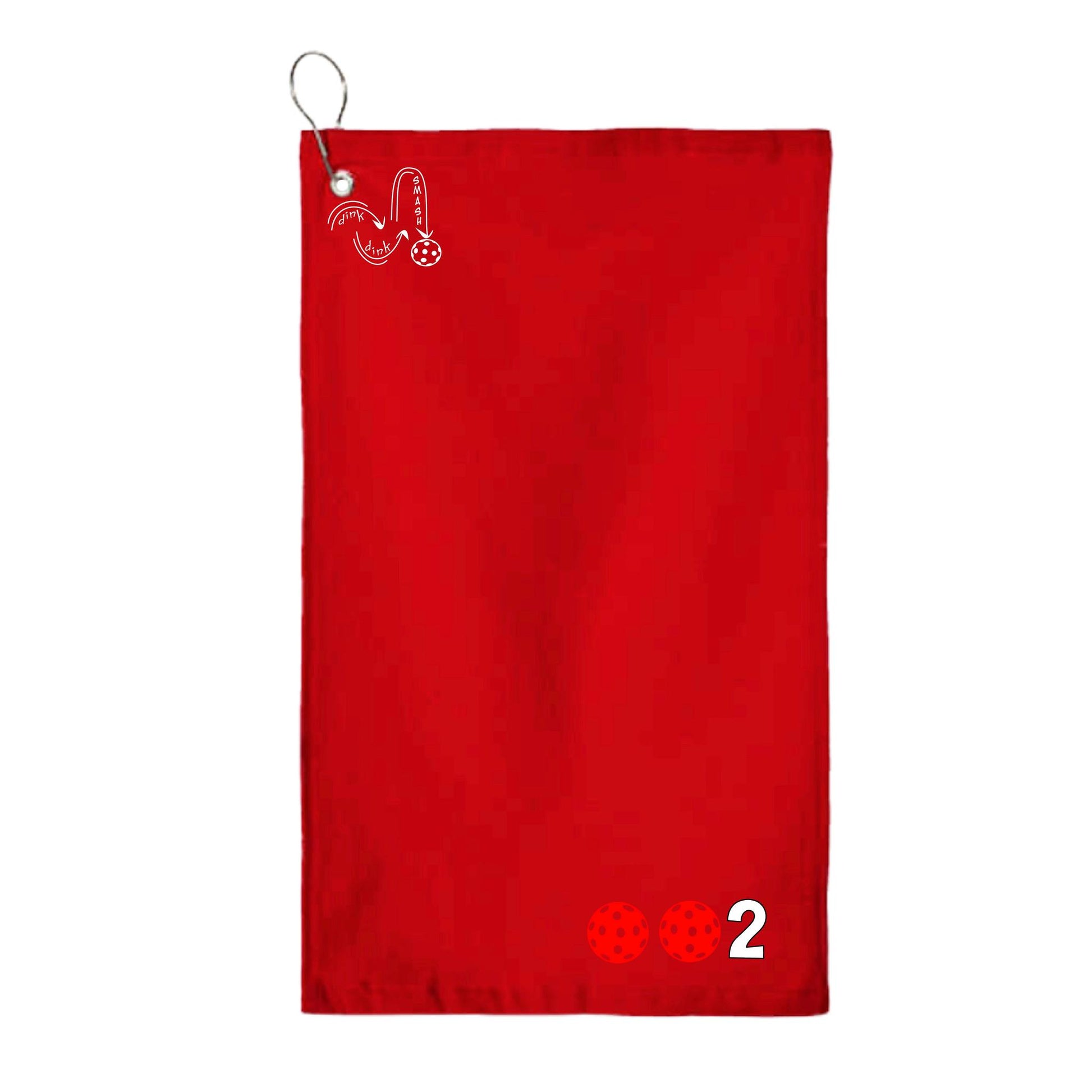 Pickleball Court Towel with Grommet & Hook – Sports Towel - Custom Pickleballs Color