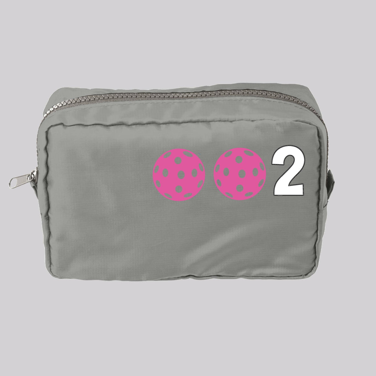Pickleball Cosmetic Bag – Makeup & Toiletry Travel Pouch - Customizable - 10 Pickleball Colors