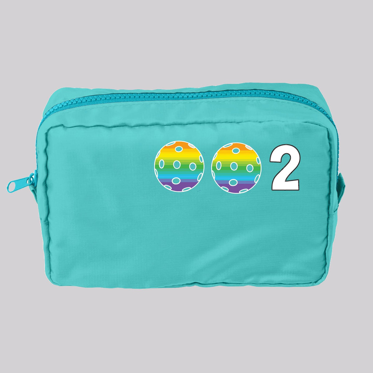 Pickleball Cosmetic Bag – Makeup & Toiletry Travel Pouch - Customizable - 10 Pickleball Colors