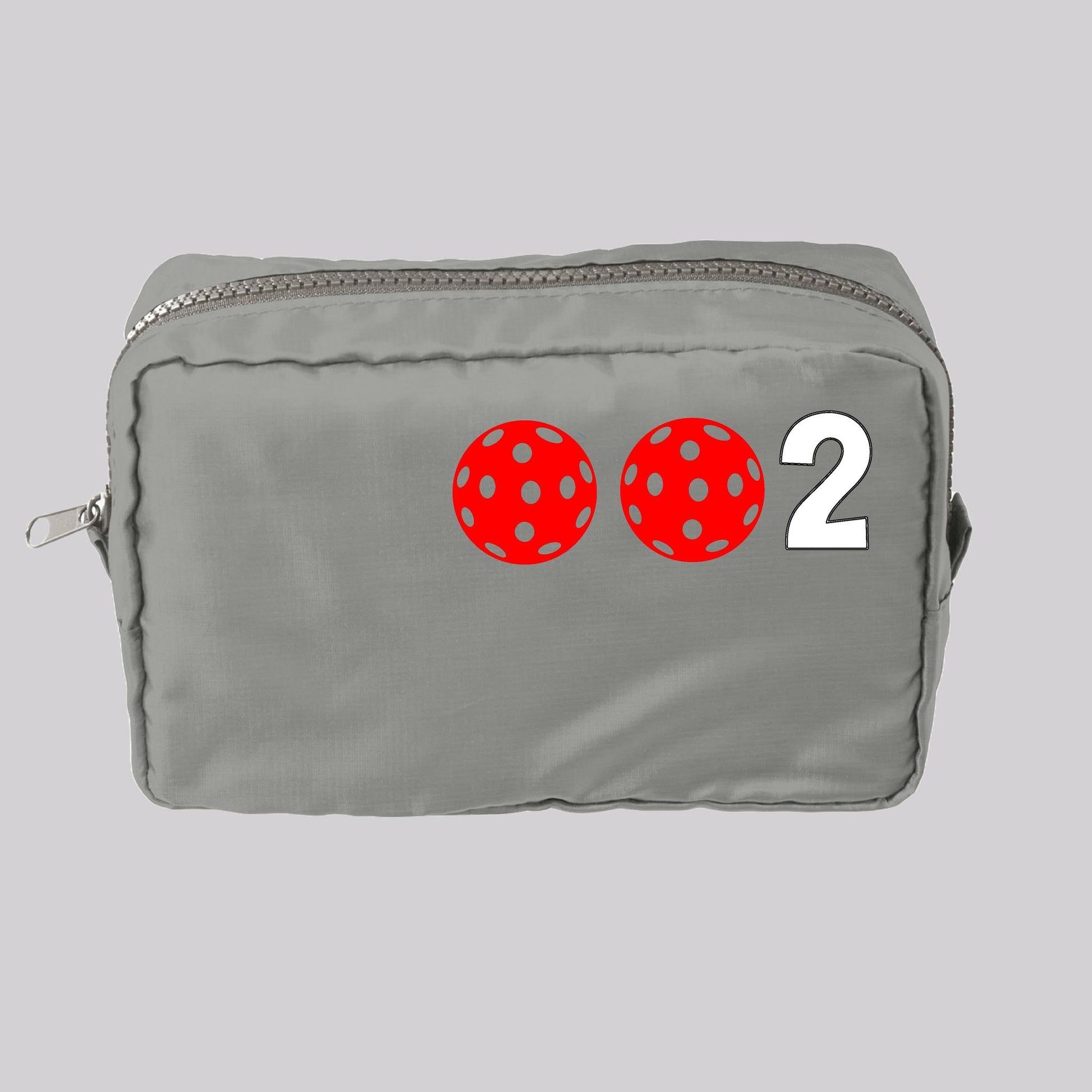 Pickleball Cosmetic Bag – Makeup & Toiletry Travel Pouch - Customizable - 10 Pickleball Colors
