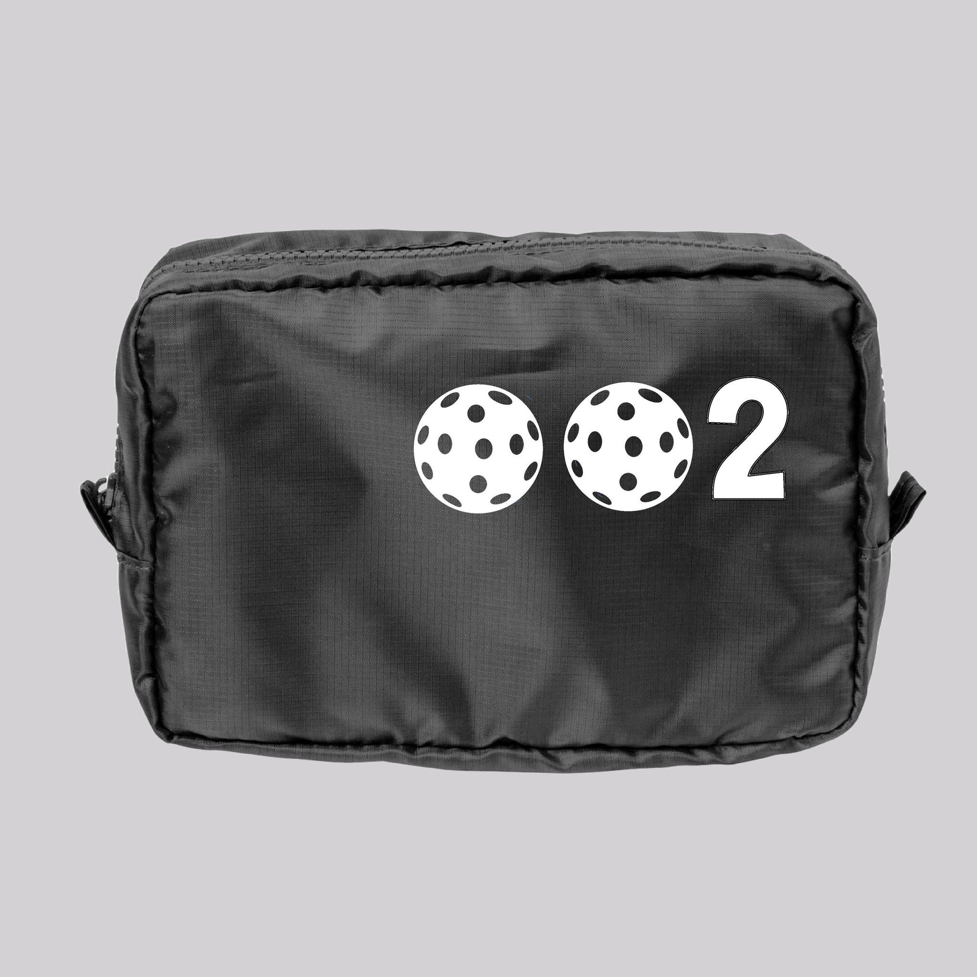 Pickleball Cosmetic Bag – Makeup & Toiletry Travel Pouch - Customizable - 10 Pickleball Colors
