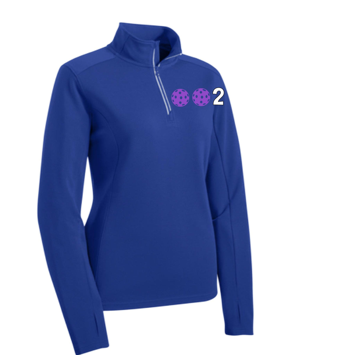 Women’s Pickleball Quarter-Zip Performance Shirt – Athletic Pullover- 10 Customizable Pickleball Colors