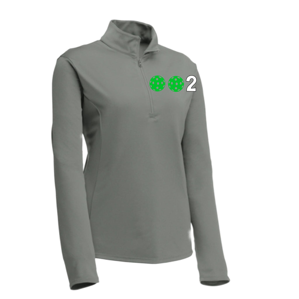 Women’s Pickleball Quarter-Zip Performance Shirt – Athletic Pullover- 10 Customizable Pickleball Colors