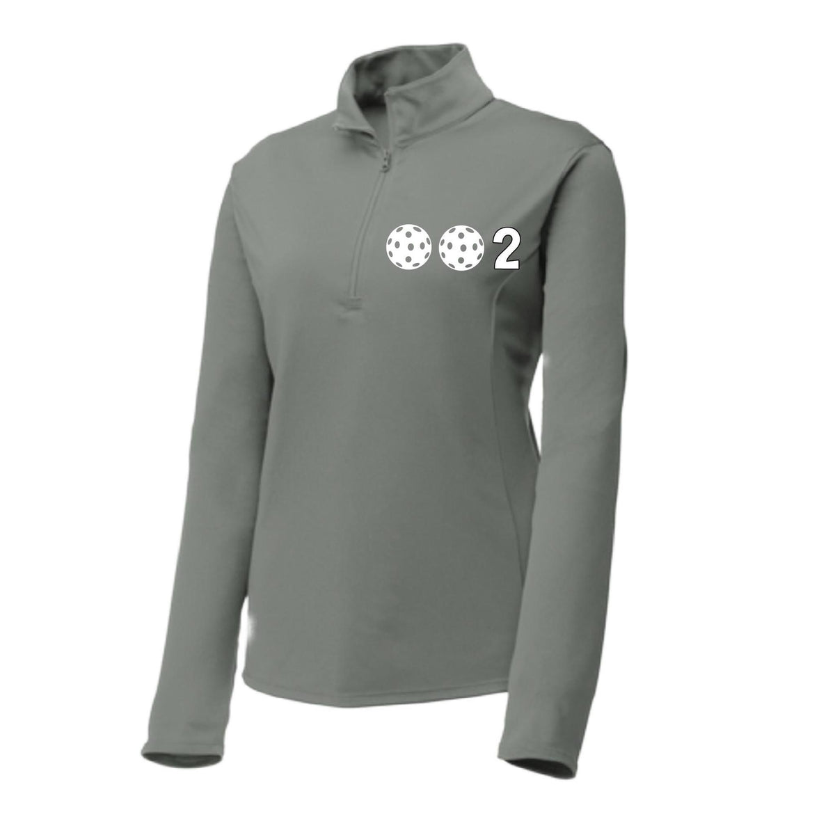 Women’s Pickleball Quarter-Zip Performance Shirt – Athletic Pullover- 10 Customizable Pickleball Colors