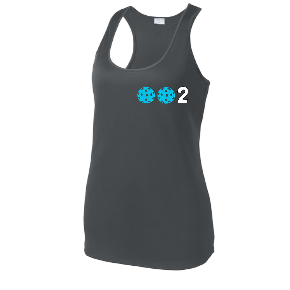 Women’s Pickleball Racerback Tank Top – Athletic Court Shirt 10 Custom Pickleball Colors) 100% Polyester