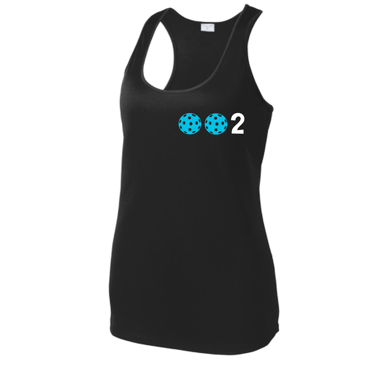 Women’s Pickleball Racerback Tank Top – Athletic Court Shirt 10 Custom Pickleball Colors) 100% Polyester