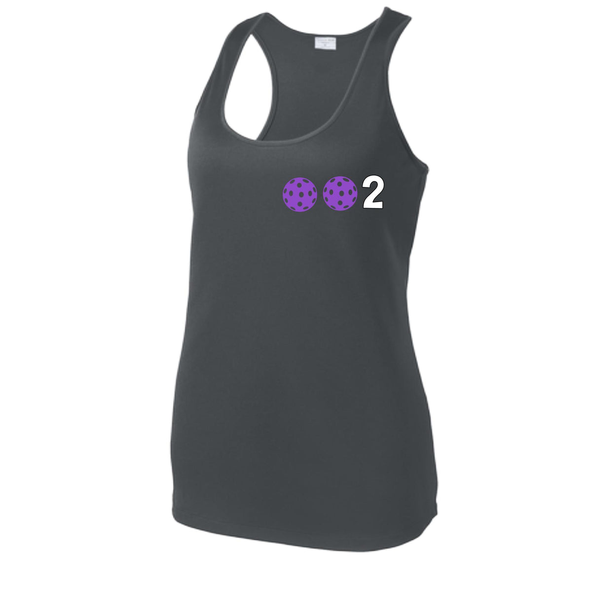 Women’s Pickleball Racerback Tank Top – Athletic Court Shirt 10 Custom Pickleball Colors) 100% Polyester