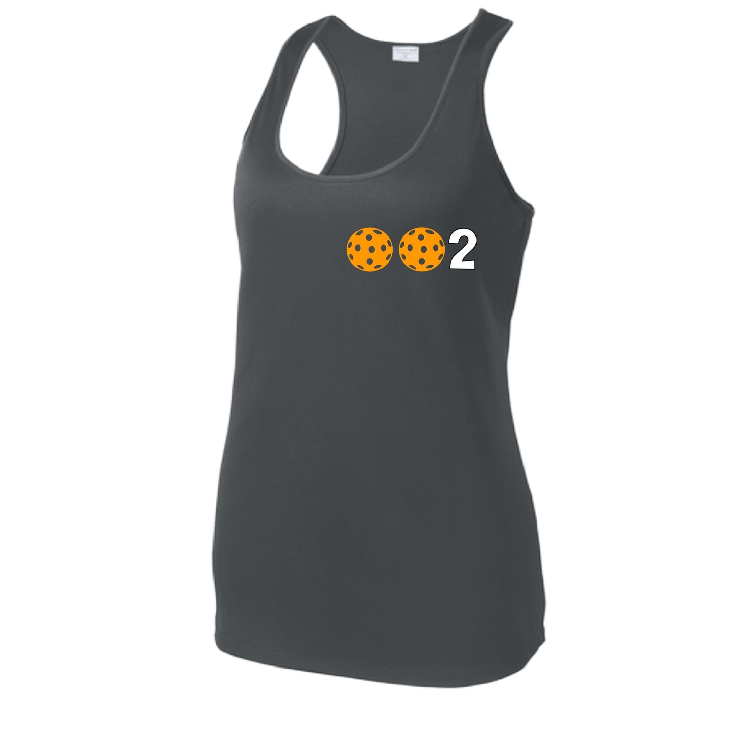 Women’s Pickleball Racerback Tank Top – Athletic Court Shirt 10 Custom Pickleball Colors) 100% Polyester