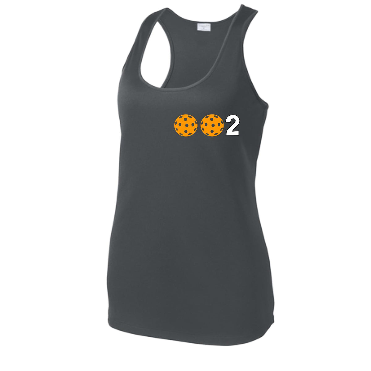 Women’s Pickleball Racerback Tank Top – Athletic Court Shirt 10 Custom Pickleball Colors) 100% Polyester