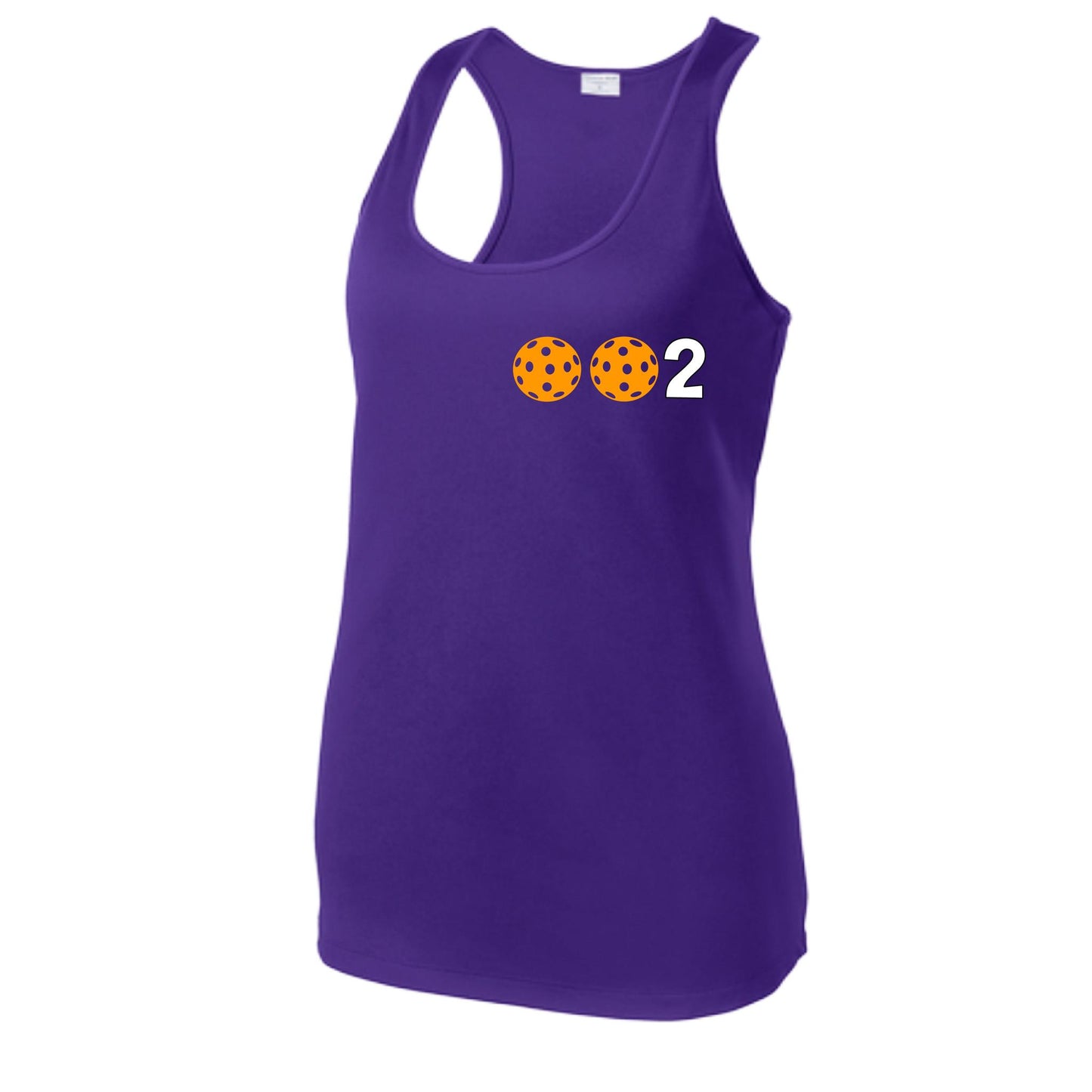 Women’s Pickleball Racerback Tank Top – Athletic Court Shirt 10 Custom Pickleball Colors) 100% Polyester