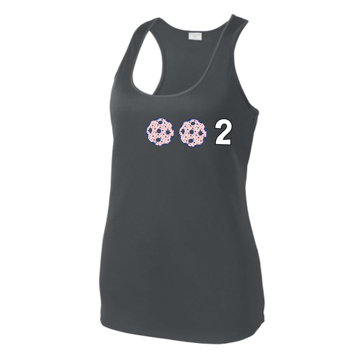 Women’s Pickleball Racerback Tank Top – Athletic Court Shirt 10 Custom Pickleball Colors) 100% Polyester