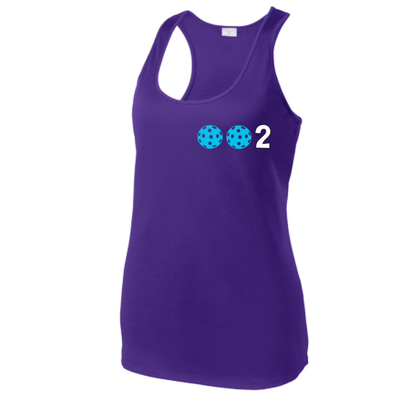 Women’s Pickleball Racerback Tank Top – Athletic Court Shirt 10 Custom Pickleball Colors) 100% Polyester