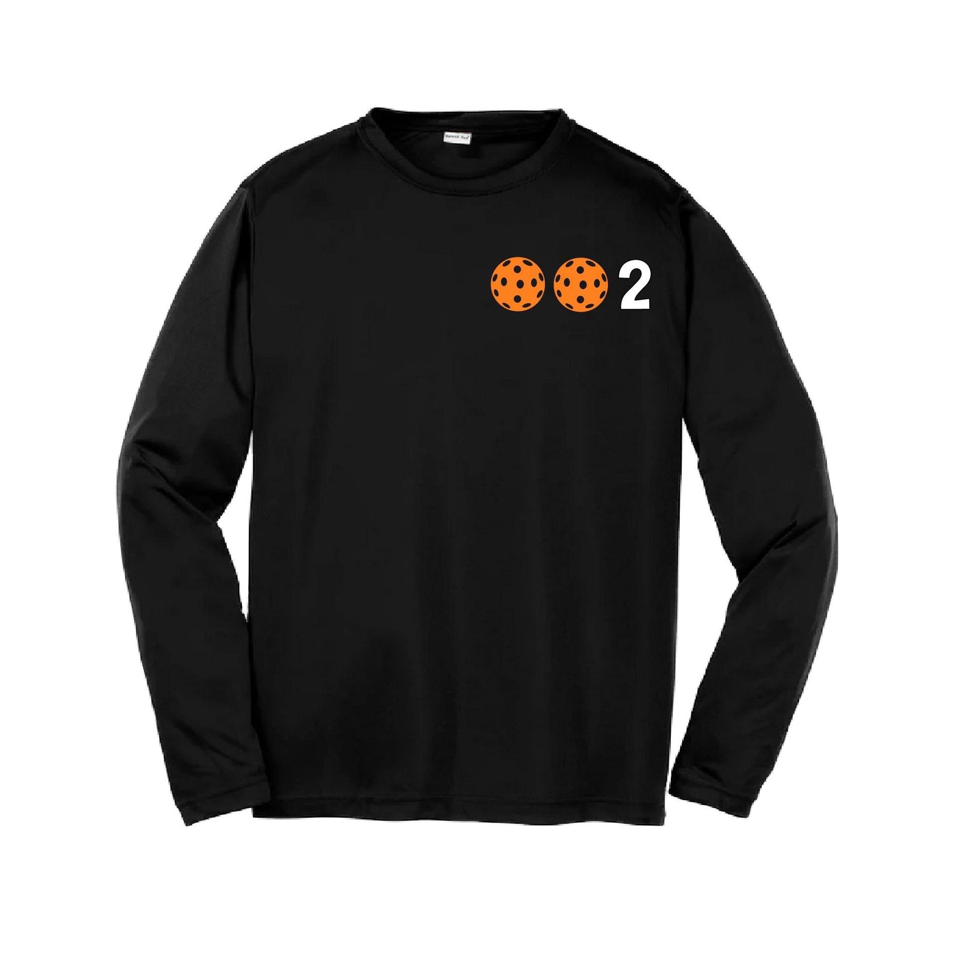 Kids Pickleball Shirt – Youth Athletic Tee for Young Players-Custom 10 Pickleball Colors-Long-Sleeve