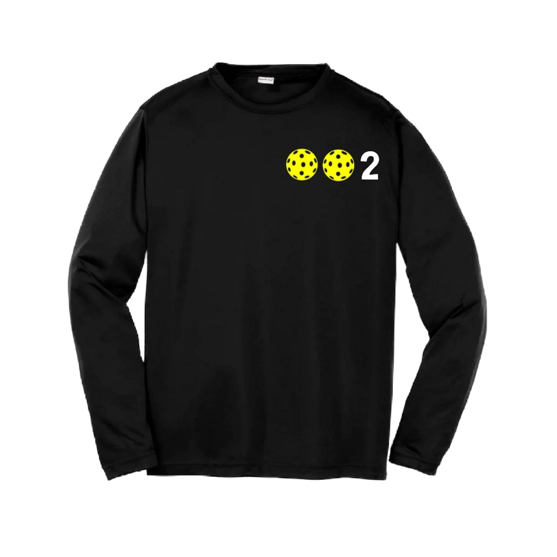 Kids Pickleball Shirt – Youth Athletic Tee for Young Players-Custom 10 Pickleball Colors-Long-Sleeve