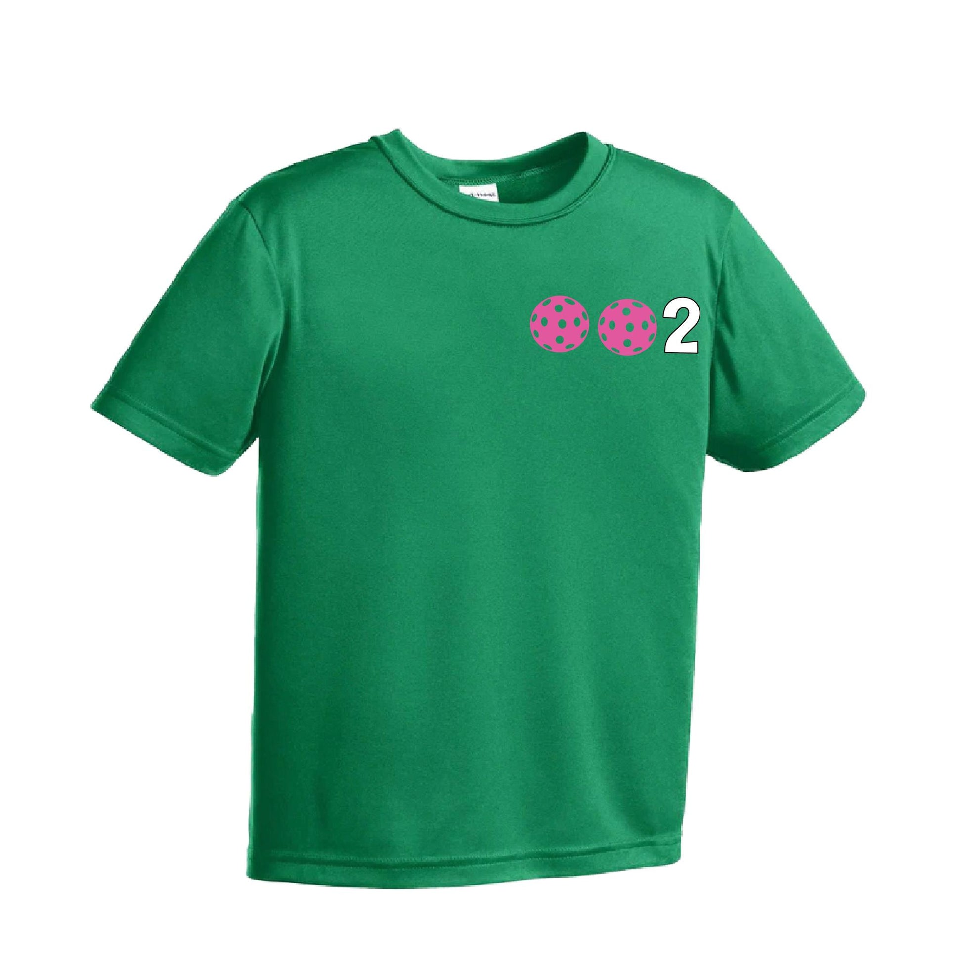 Youth Pickleball Shirt – Kids Athletic Pickleball Apparel 10 Custom Pickleball Colors-Short-Sleeve