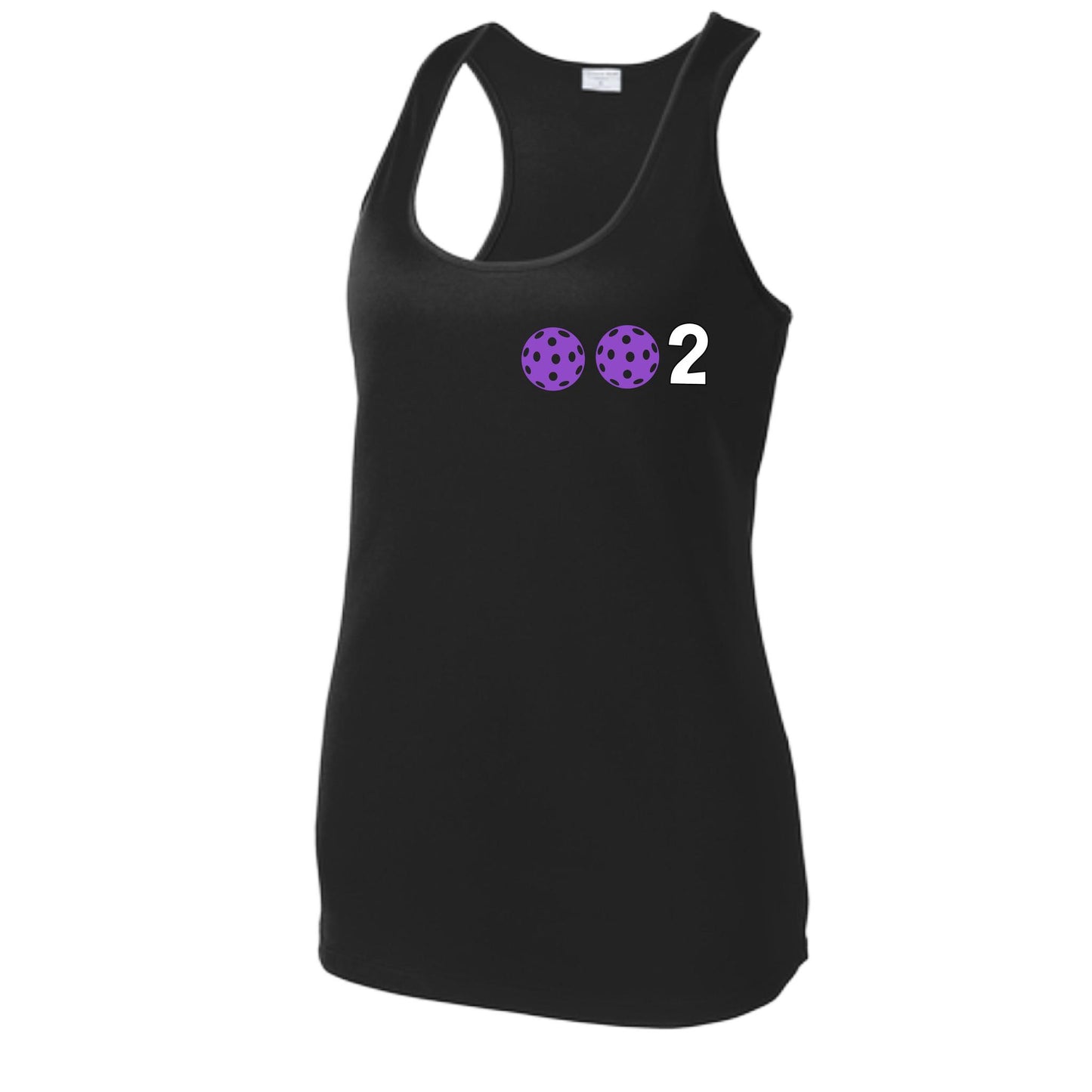 002 (Customizable 10 Pickleball Colors) | Women's Racerback Pickleball Tank | 100% Polyester