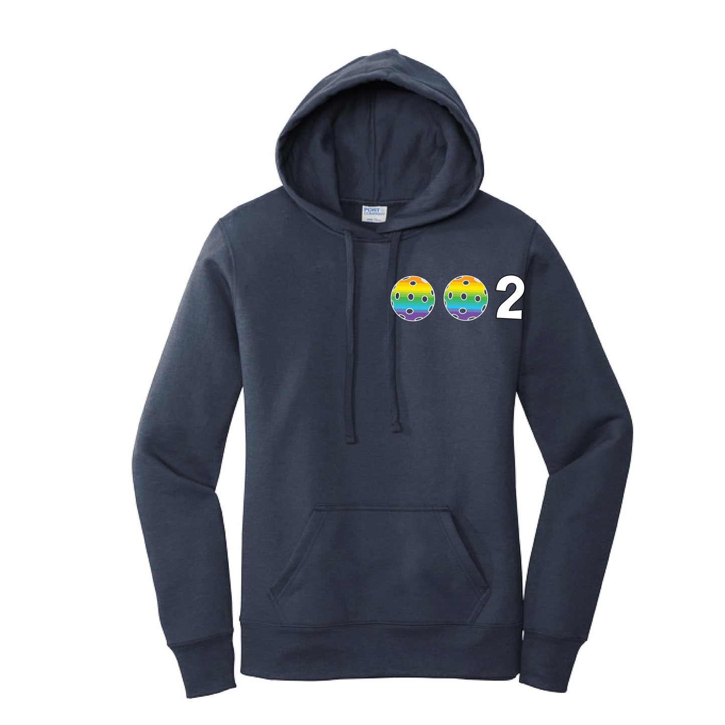 002 (Customizable 10 Pickleball Colors) | Women’s Fitted Hoodie Pickleball Sweatshirt | 50% Cotton 50% Poly Fleece
