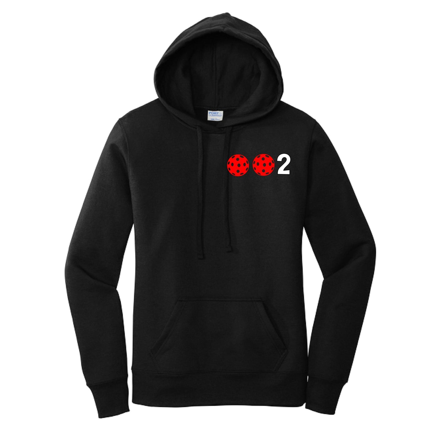 002 (Customizable 10 Pickleball Colors) | Women’s Fitted Hoodie Pickleball Sweatshirt | 50% Cotton 50% Poly Fleece