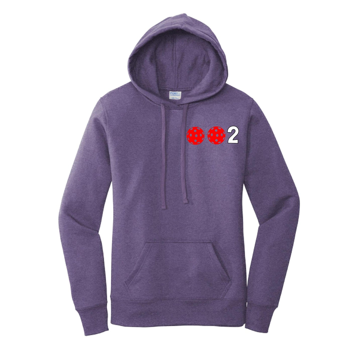 002 (Customizable 10 Pickleball Colors) | Women’s Fitted Hoodie Pickleball Sweatshirt | 50% Cotton 50% Poly Fleece