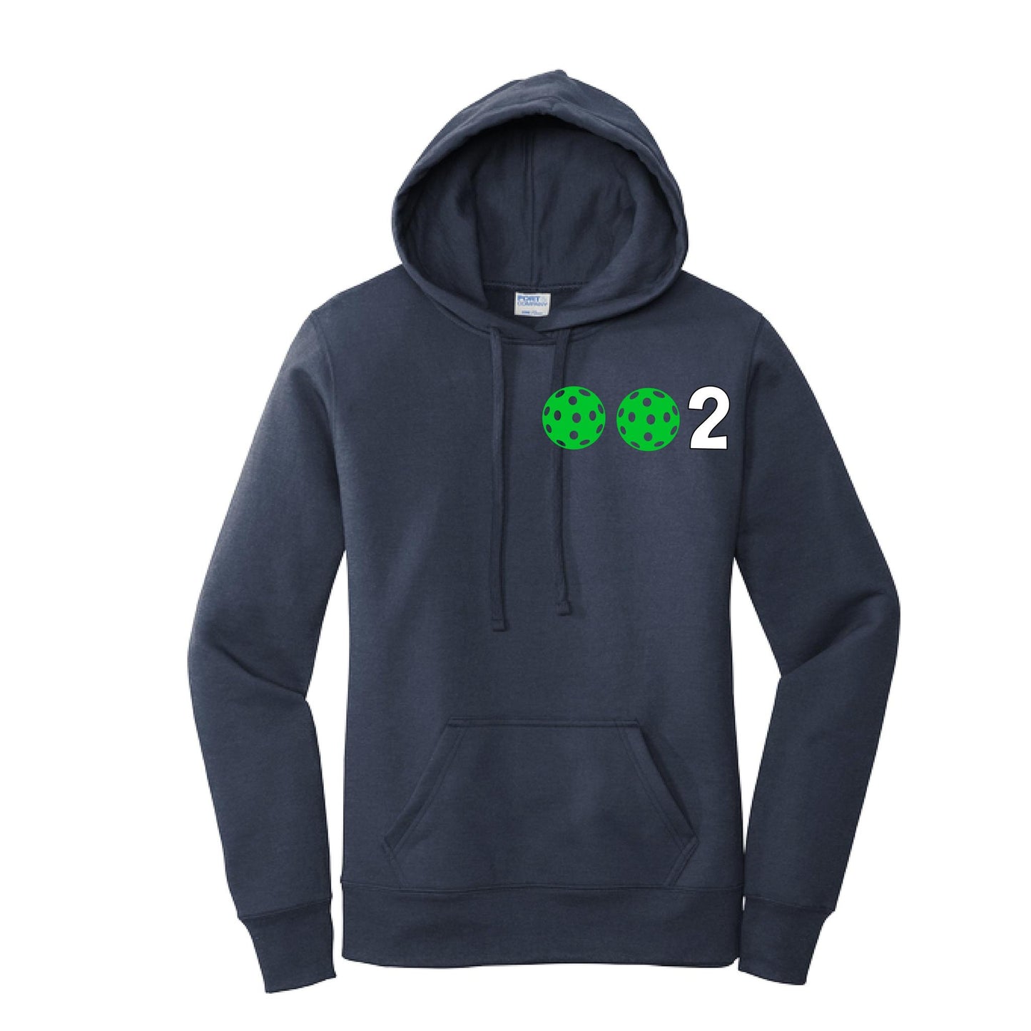 002 (Customizable 10 Pickleball Colors) | Women’s Fitted Hoodie Pickleball Sweatshirt | 50% Cotton 50% Poly Fleece