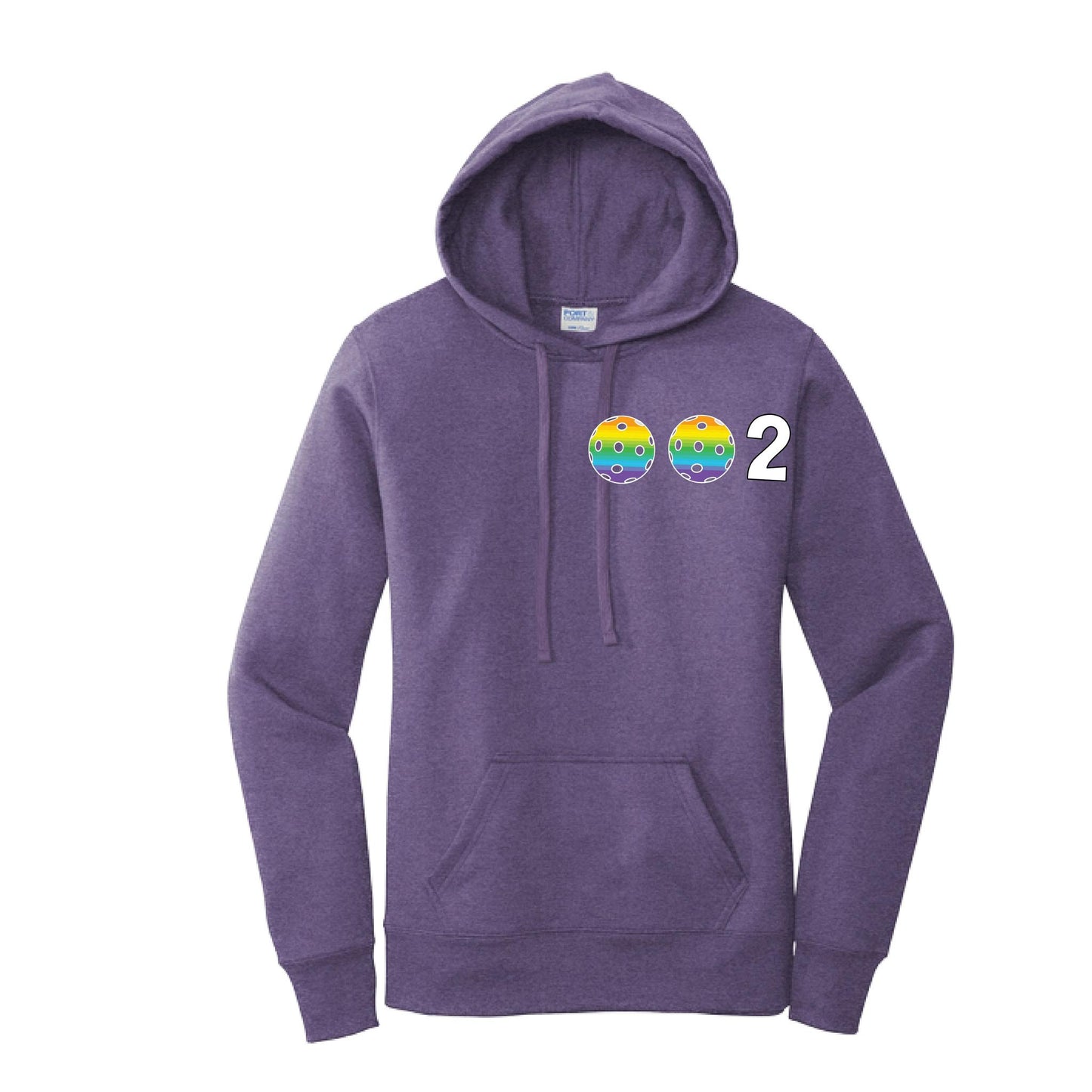 002 (Customizable 10 Pickleball Colors) | Women’s Fitted Hoodie Pickleball Sweatshirt | 50% Cotton 50% Poly Fleece