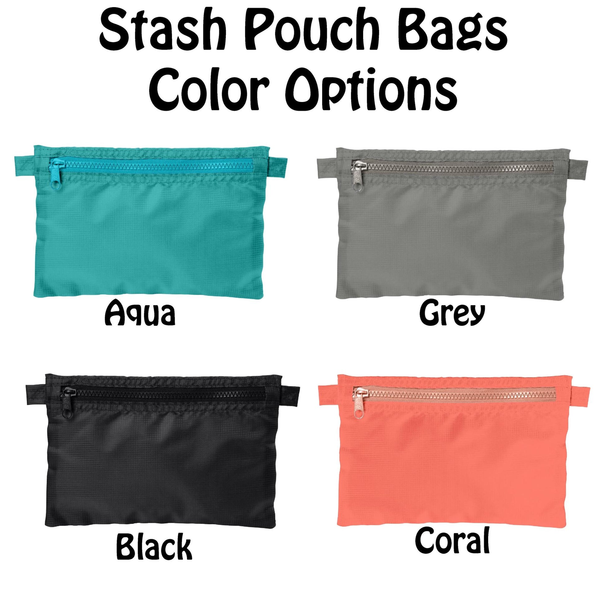 002 With Pickleballs (Customizable) | Pickleball Cosmetic Stash Pouch Bag | Small Size Court Stash Bag