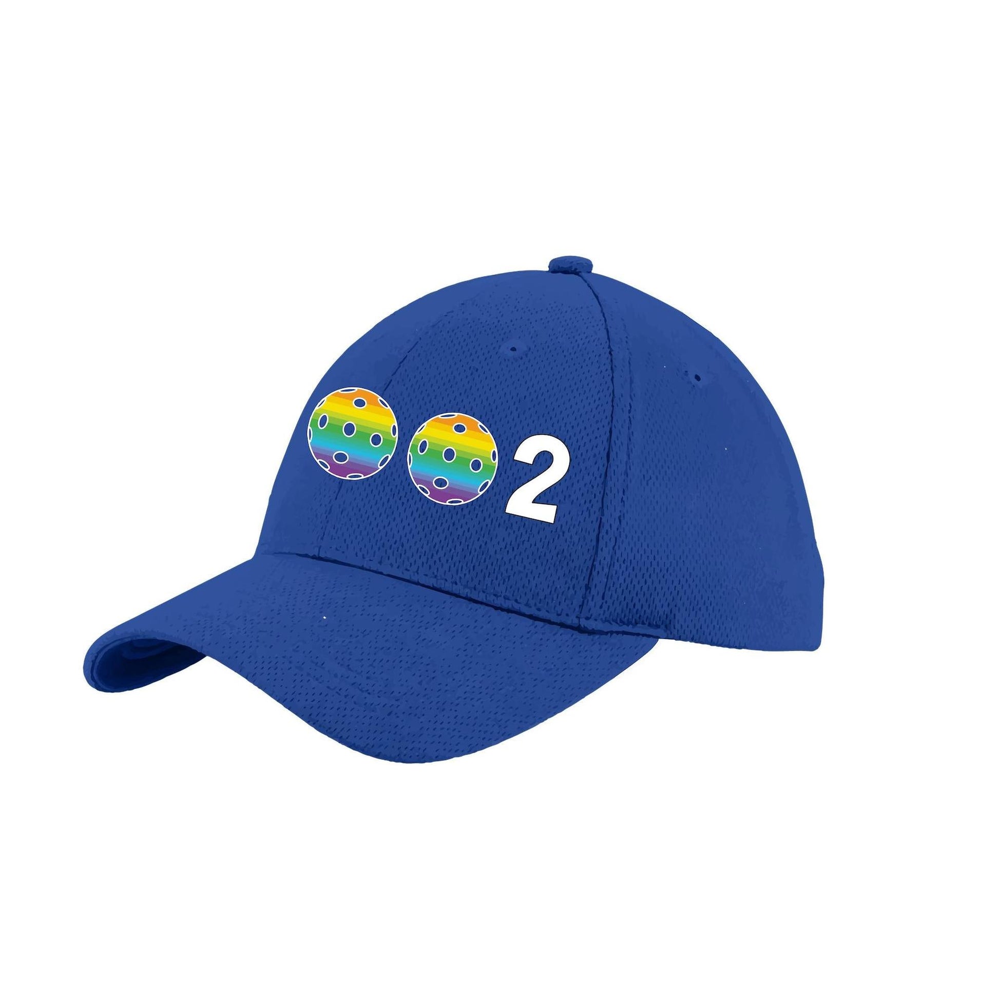 002 With Pickleballs (Customizable) | Pickleball Hat | Moisture-Wicking 100% Polyester