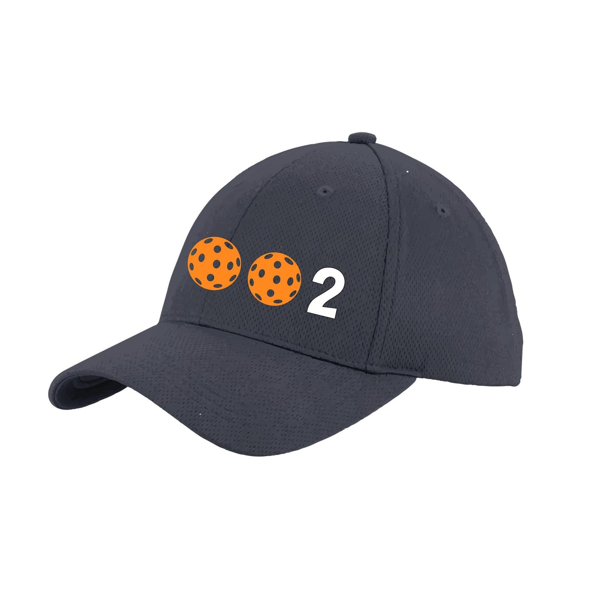 002 With Pickleballs (Customizable) | Pickleball Hat | Moisture-Wicking 100% Polyester