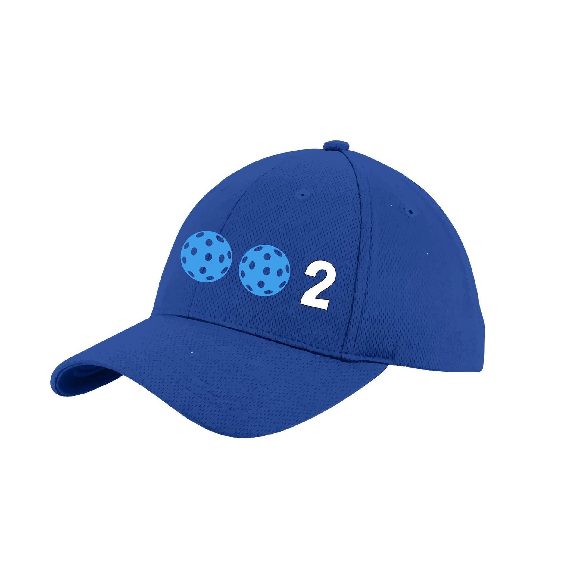 002 With Pickleballs (Customizable) | Pickleball Hat | Moisture-Wicking 100% Polyester