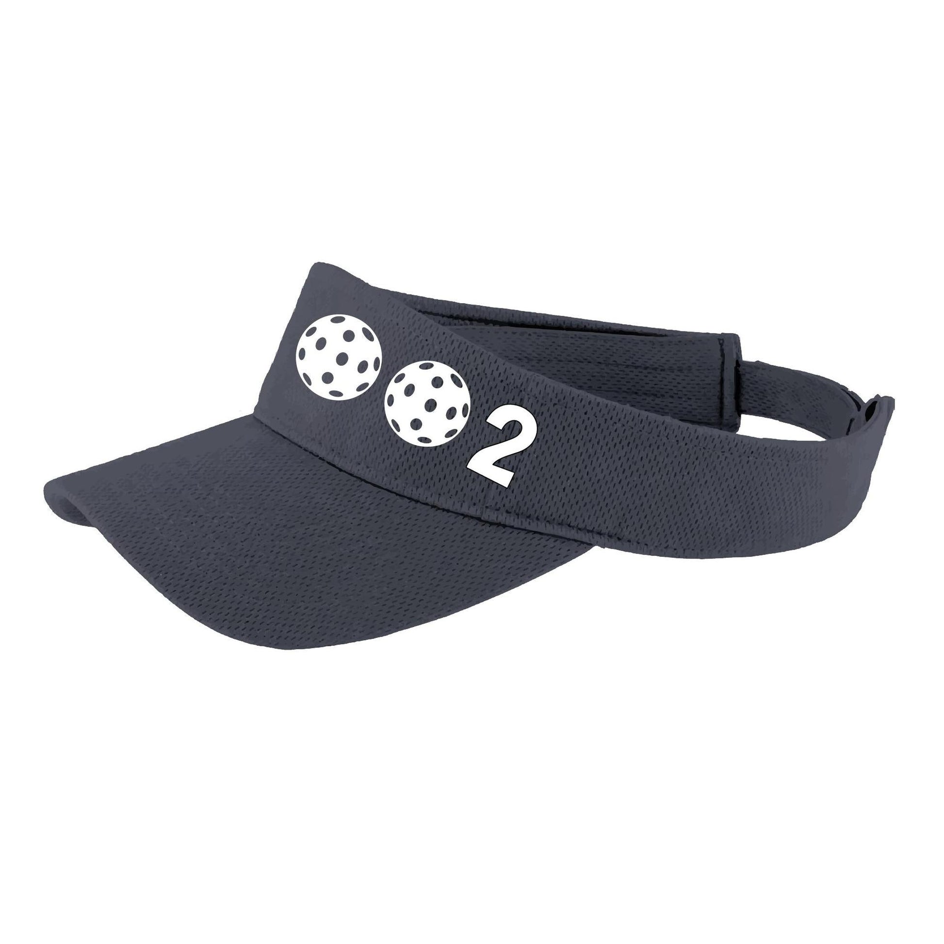 002 With Pickleballs (Customizable) | Pickleball Visors | Moisture Wicking 100% Polyester