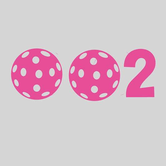 002 With Pickleballs | Pickleball Car Decal And Pickleball Sticker | Customizable Color