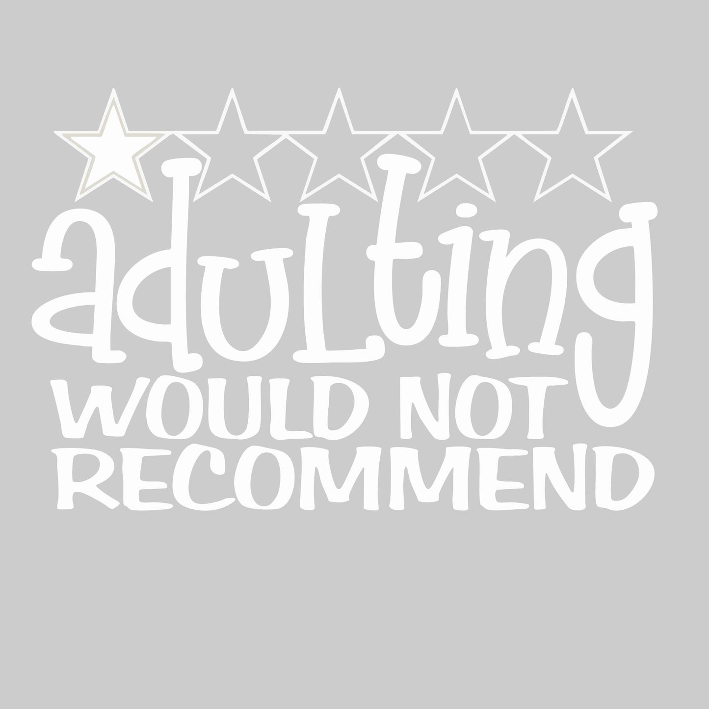 Adulting 1 Star Would Not Recommend | Youth Long Sleeve Performance T-Shirts | 100% Polyester