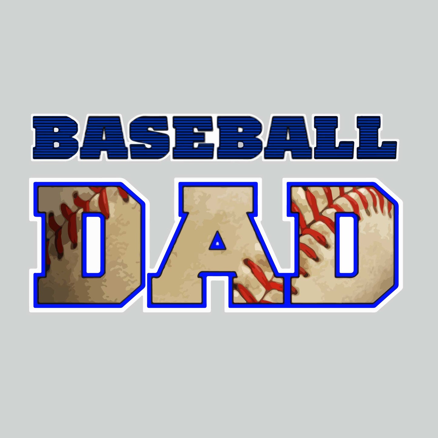Baseball Dad | Men's Long Sleeve Athletic Baseball Performance T-Shirt | 100% Polyester