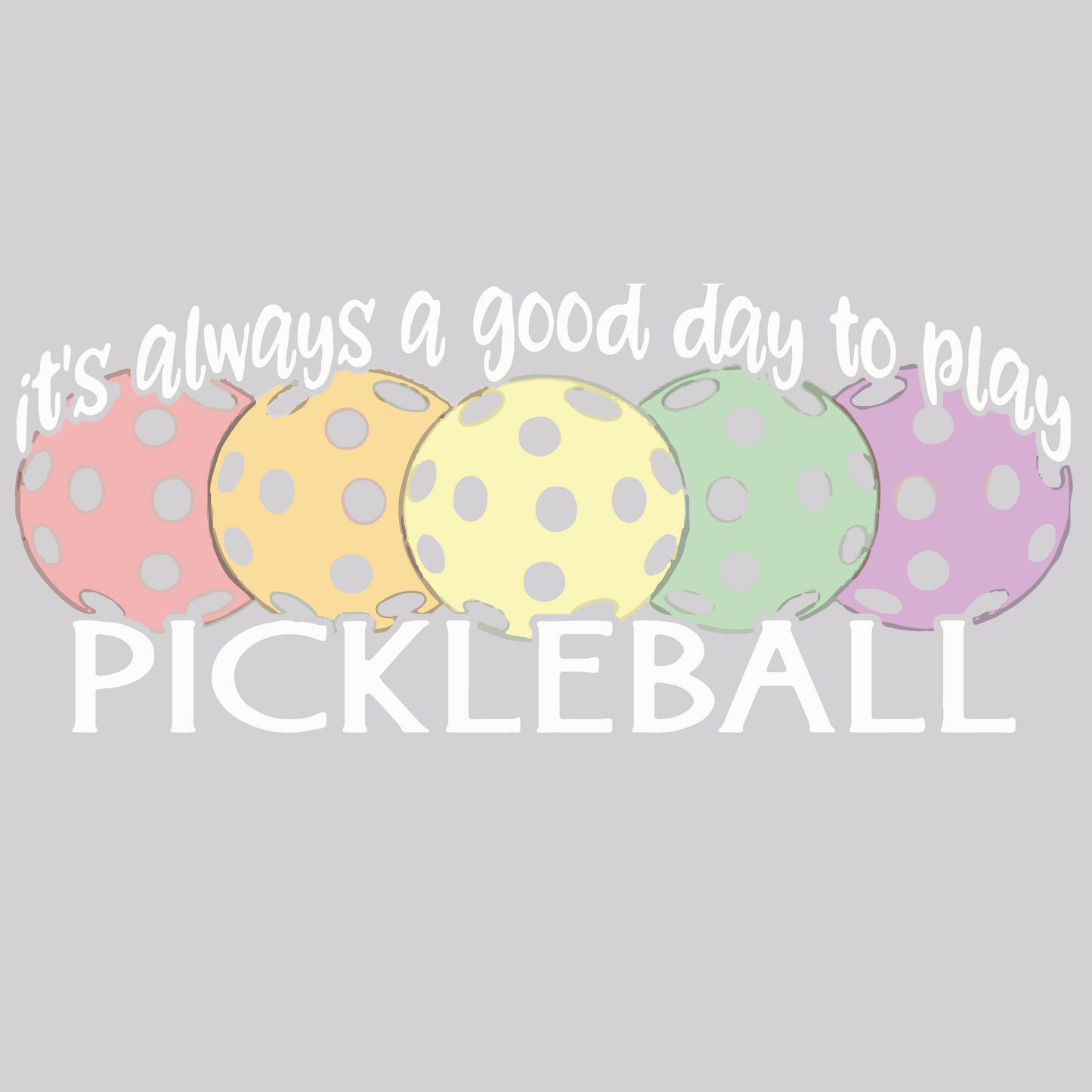 It's Always a Good Day to Play Pickleball | Women's Short Sleeve V-Neck Pickleball Shirts | 100% Polyester