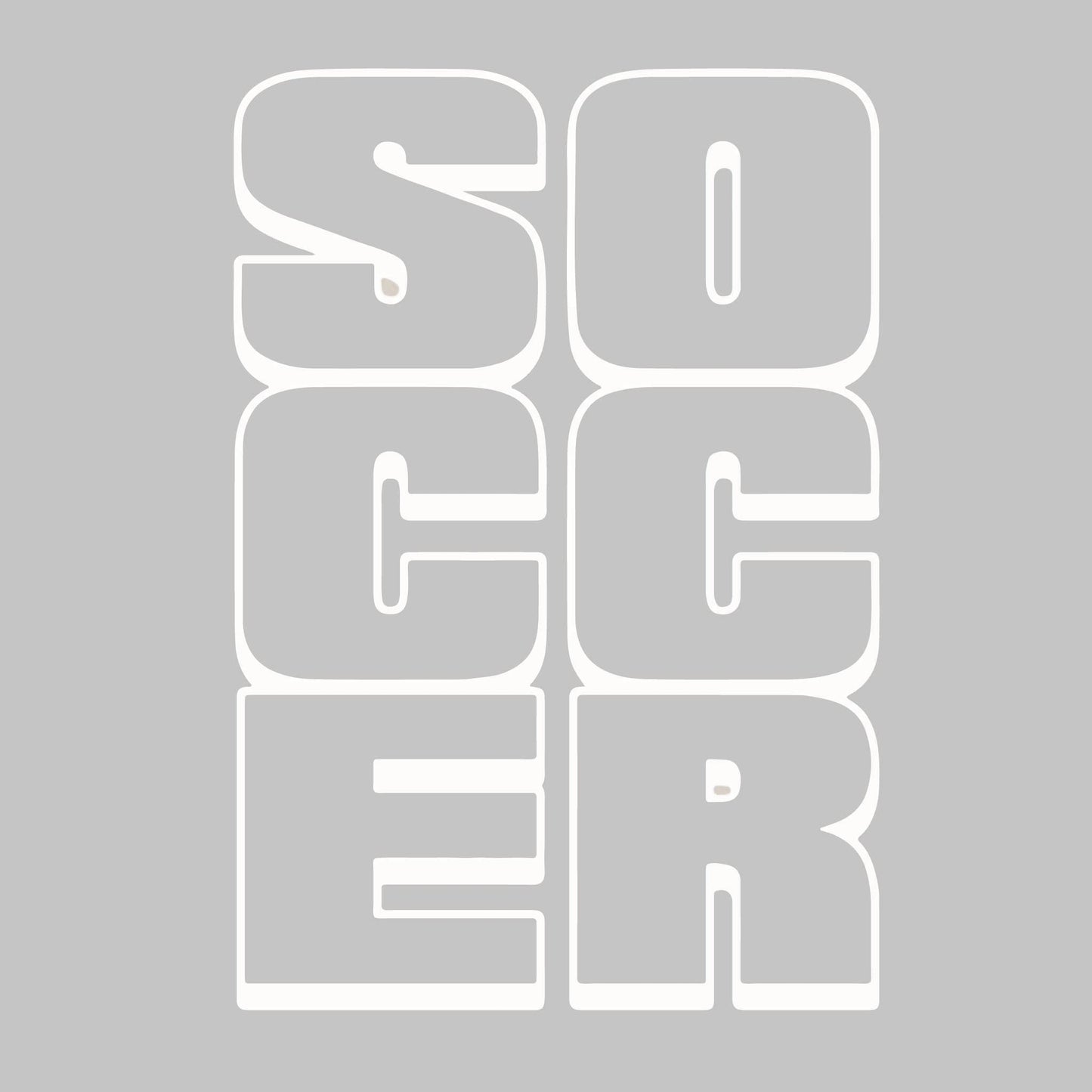 Soccer Stacked | Women’s Short Sleeve Crewneck Soccer T-Shirts | 100% Polyester