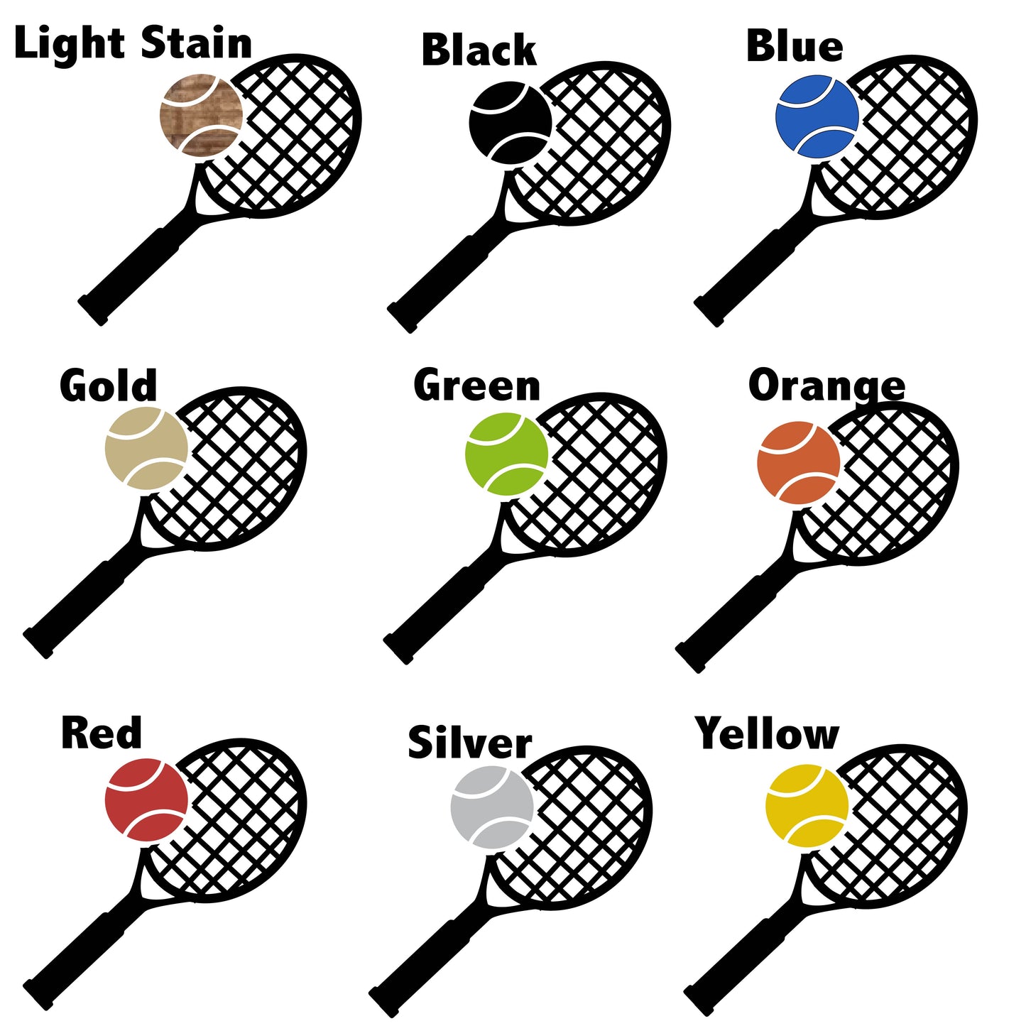 Custom Tennis "Champions Keep Playing Until They Get It Right" Trophy Display Rack | Sports Tournament Award Hanger