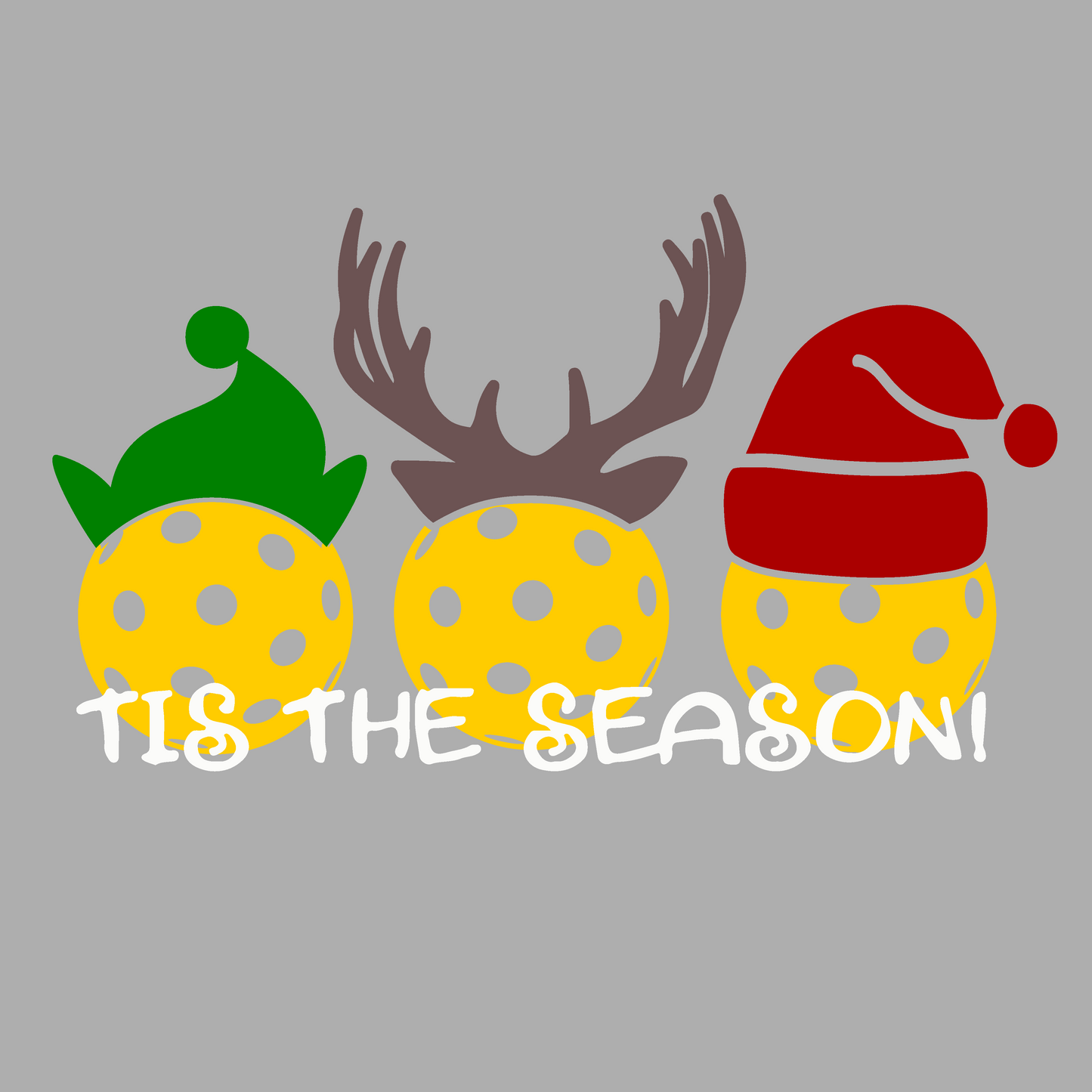 Tis the Season | Women’s Short Sleeve Crewneck Pickleball Shirts | 100% Polyester