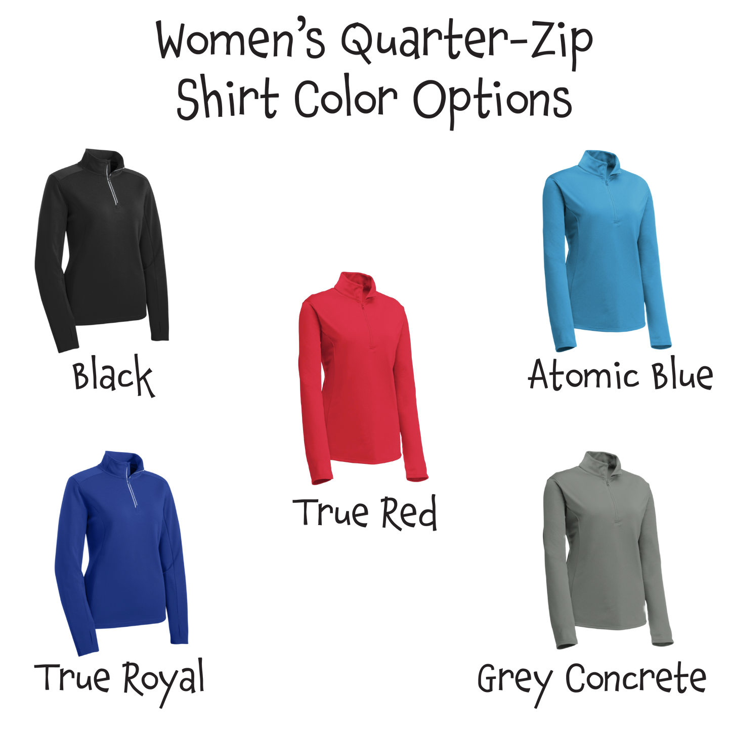 002 With Pickleballs (Patriotic Stars) | Women's 1/4 Zip Pullover Athletic Shirt | 100% Polyester