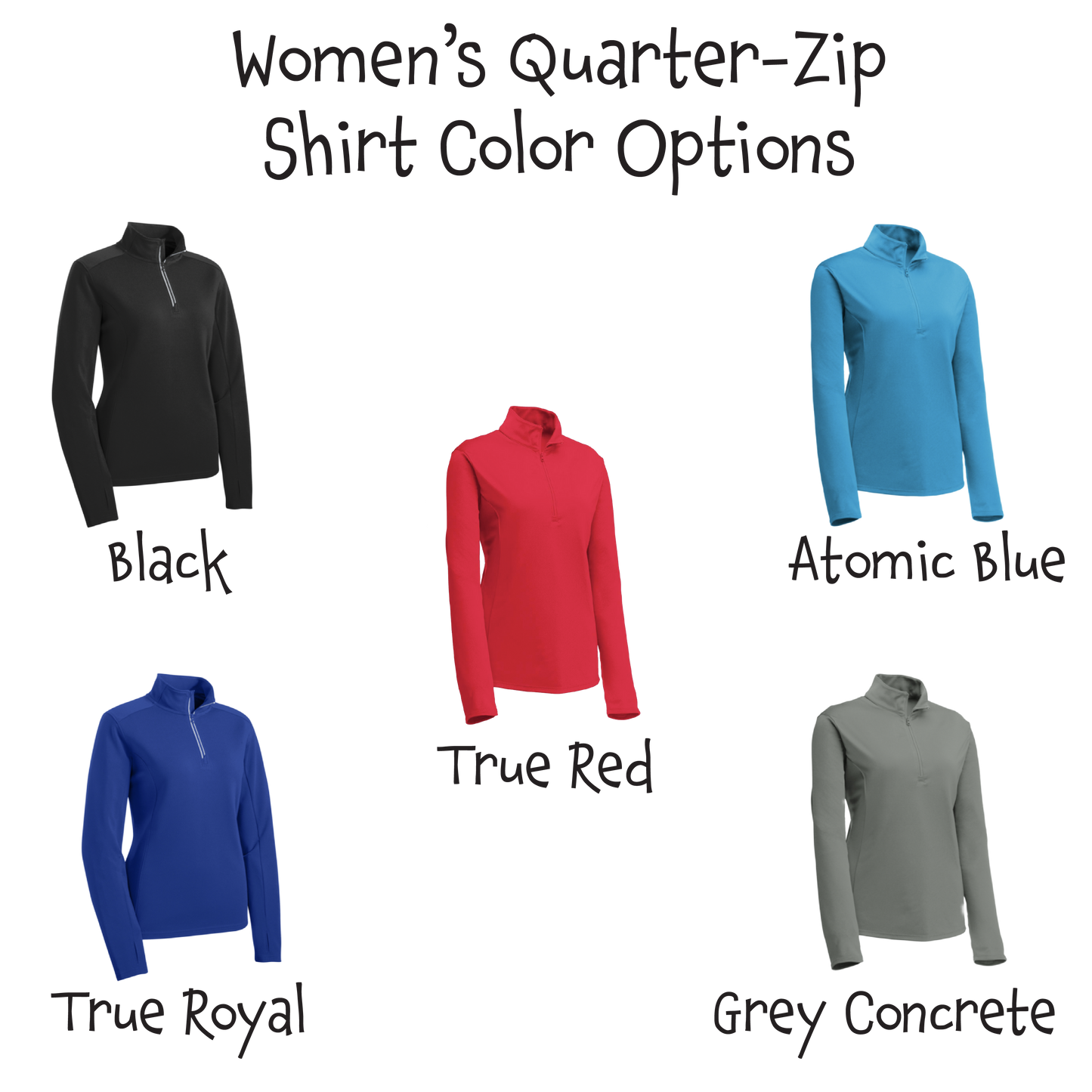 307 Wyoming Pickleball Club | Women’s 1/4 Zip Athletic Pullover Shirt | 100% Polyester