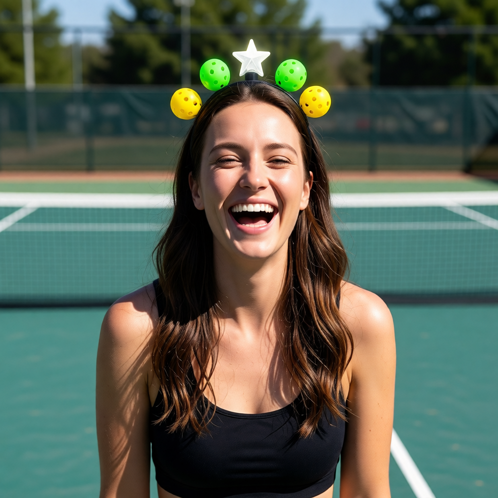 Christmas Gifts for Pickleball Players – Holiday Pickleball Gift Ideas - Novelty Flashing Headband