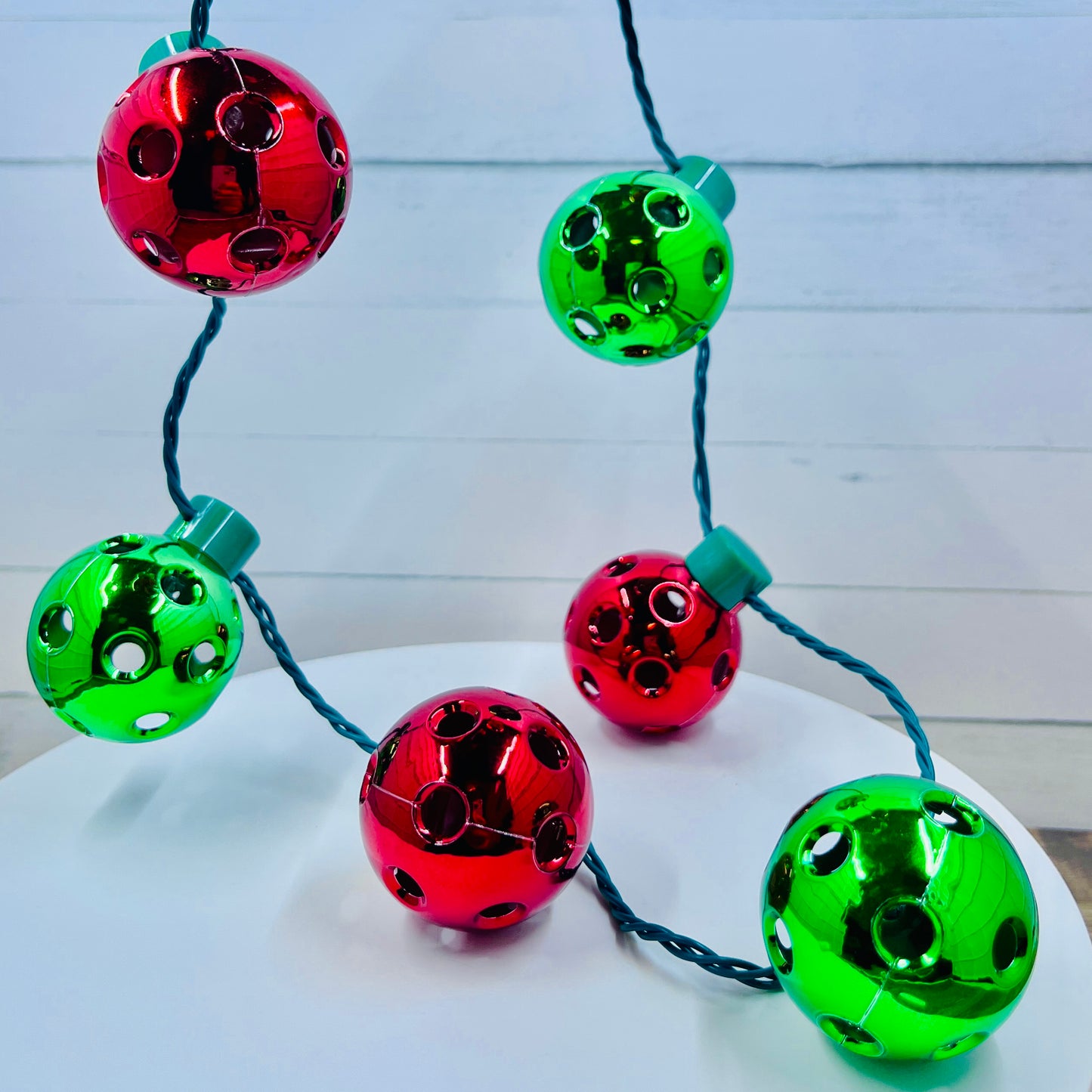Mini Pickleballs Christmas Flashing Necklace | Pickleball Christmas Gifts And Decor