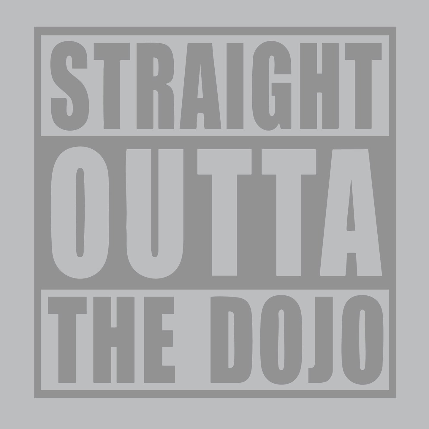 Straight Otta the Dojo | Youth Long Sleeve Karate Performance T-Shirts | 100% Polyester