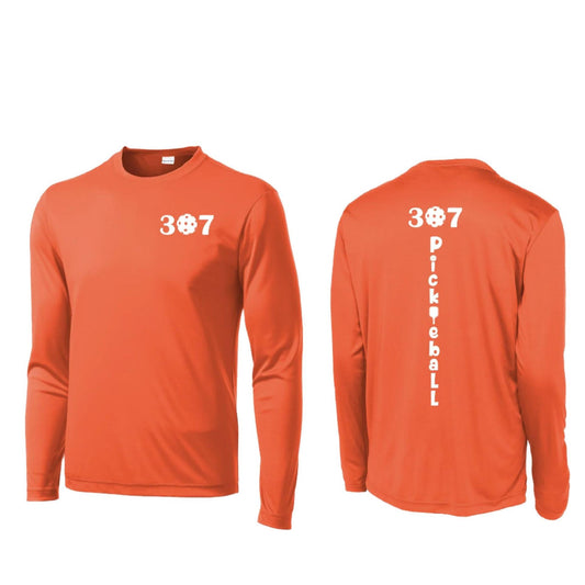 307 Wyoming Pickleball Club | Men's Long Sleeve Athletic Shirt | 100% Polyester