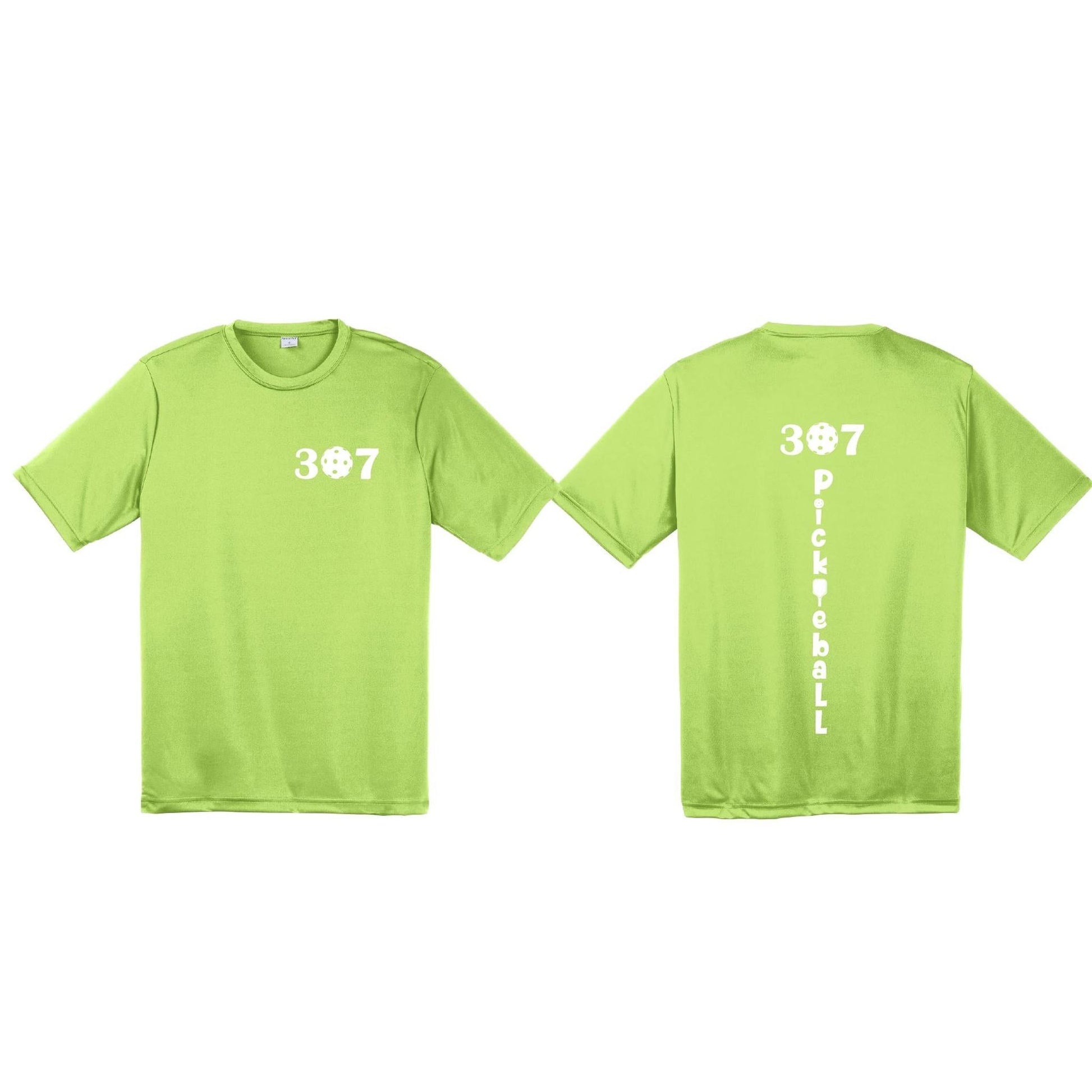 307 Wyoming Pickleball Club | Men's Short Sleeve Pickleball Performance T-Shirt | 100% Polyester