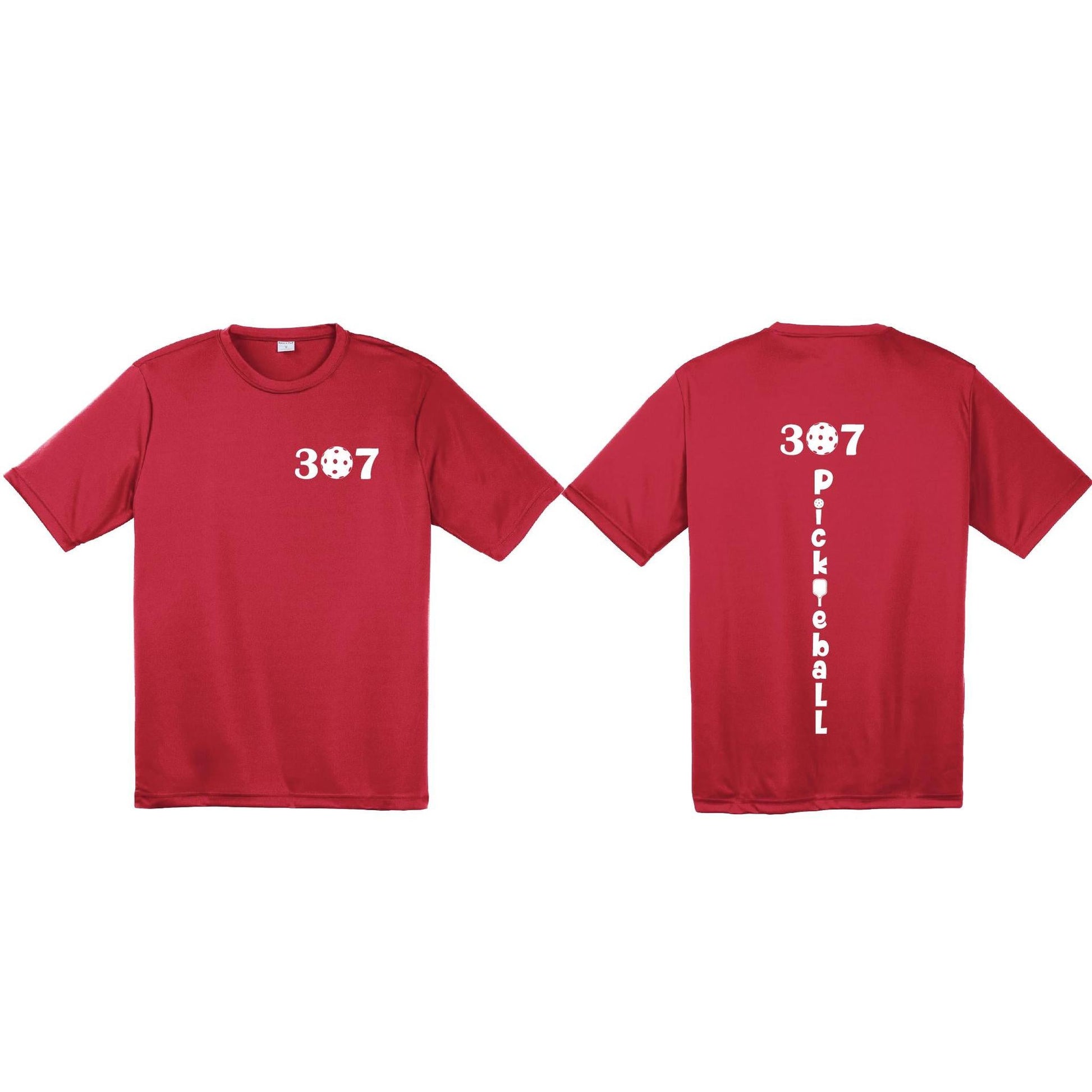 307 Wyoming Pickleball Club | Men's Short Sleeve Pickleball Performance T-Shirt | 100% Polyester