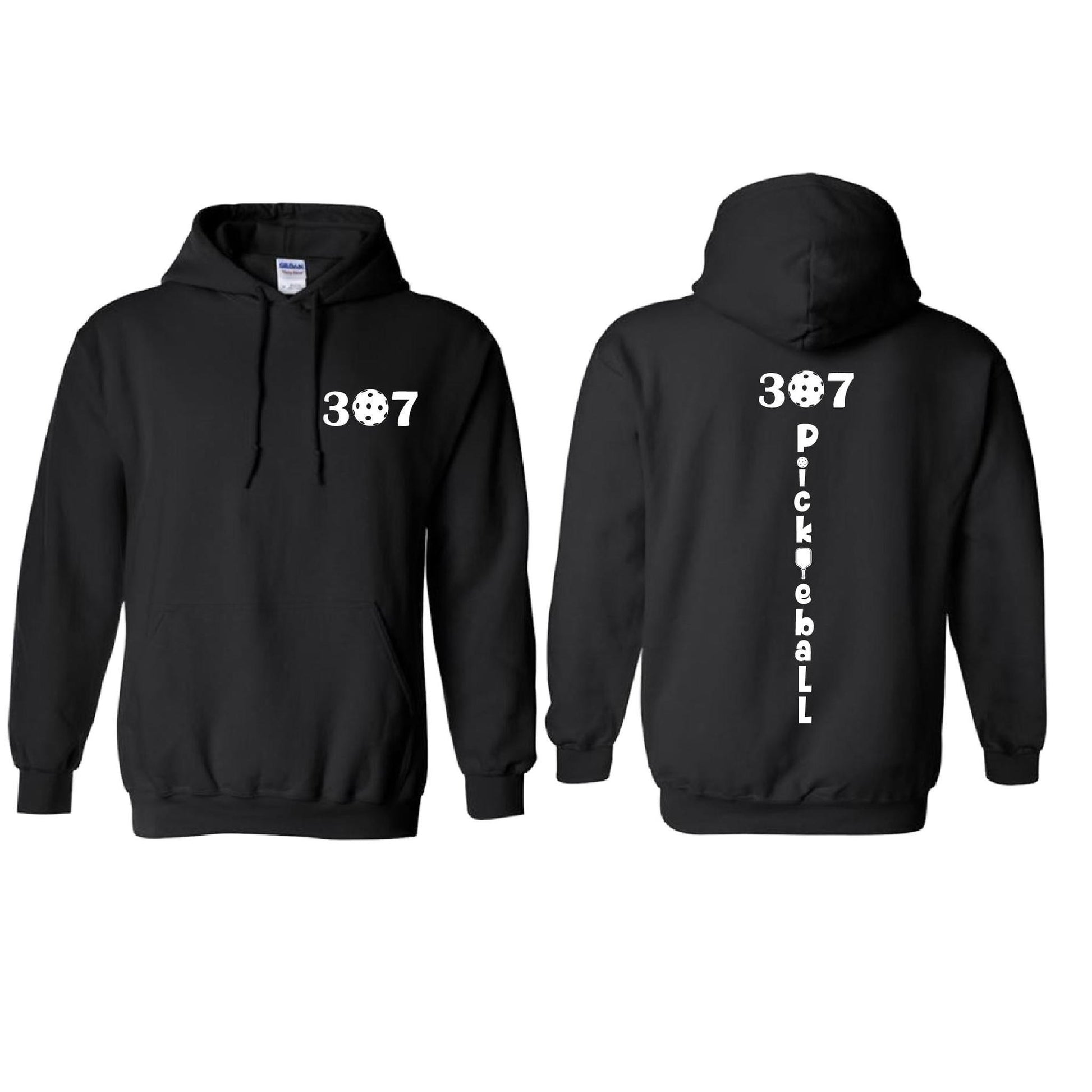 307 Wyoming Pickleball Club | Unisex Hoodie Pickleball Sweatshirt | 50% Cotton 50% Polyester