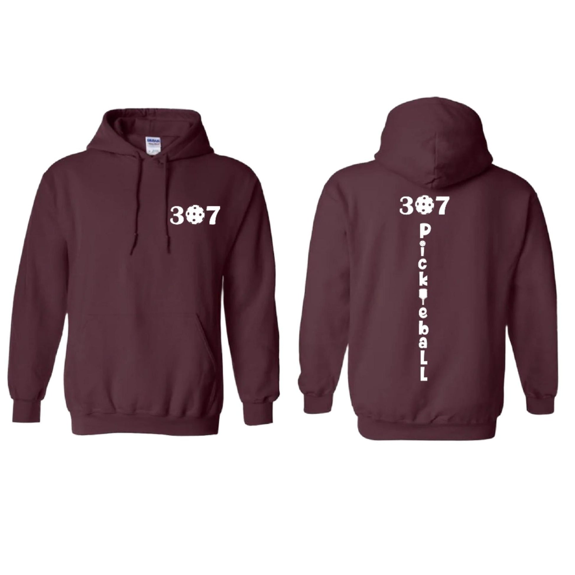 307 Wyoming Pickleball Club | Unisex Hoodie Pickleball Sweatshirt | 50% Cotton 50% Polyester